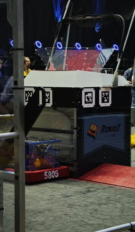 A 5805 robot queued at the field