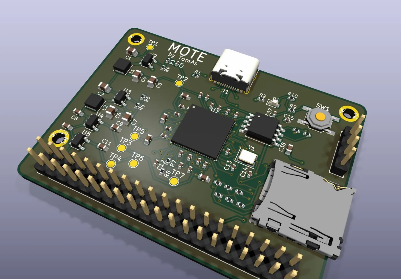 The MOTE Linux board